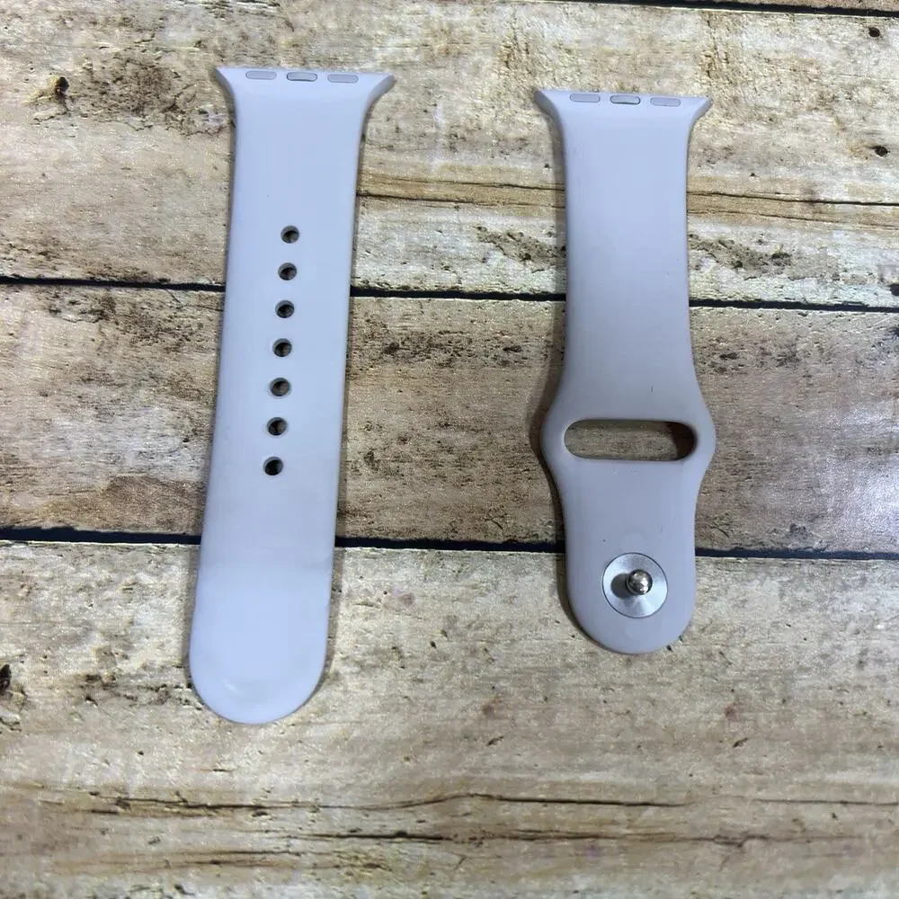 Genuine Original Apple Watch 38mm,40mm,41mm SM Sport Band Strap Starlight
